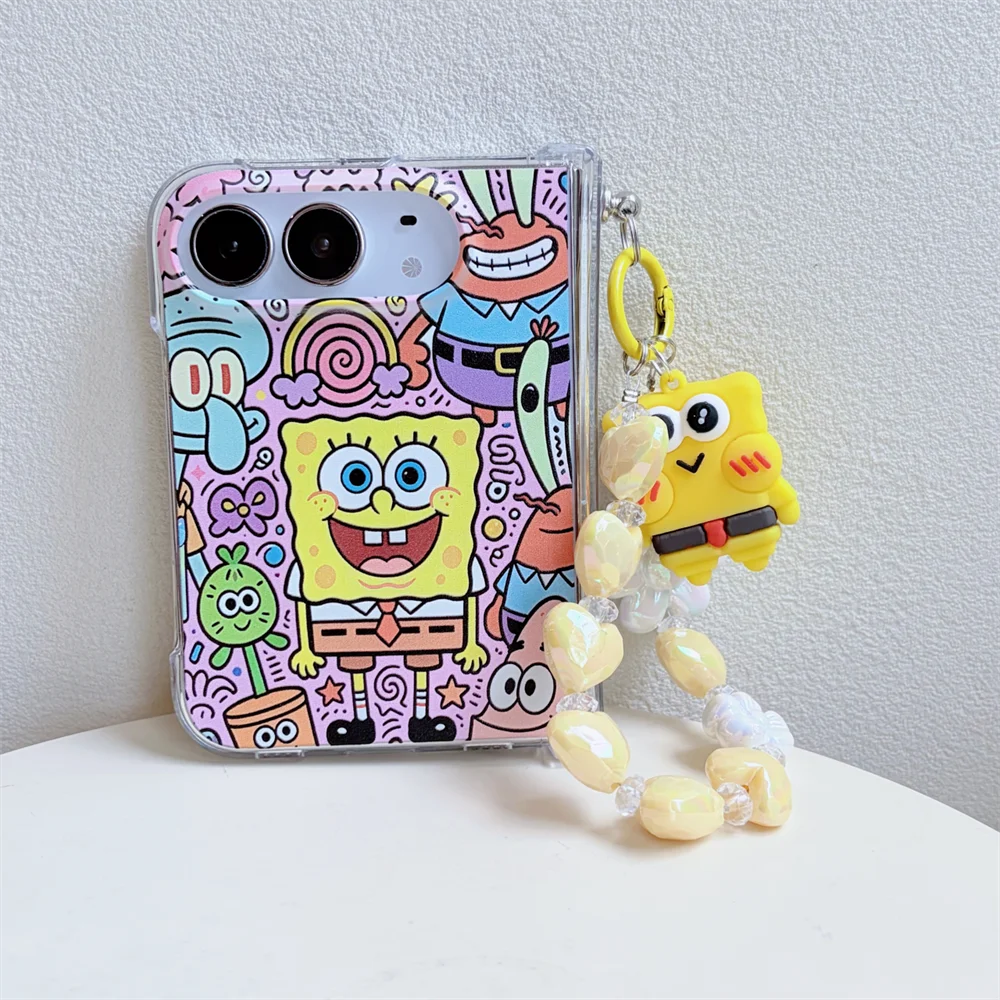 Kawaii Cartoon Phone Case for iPhone Duo – Anti-Vibration Cover with Stand Charm