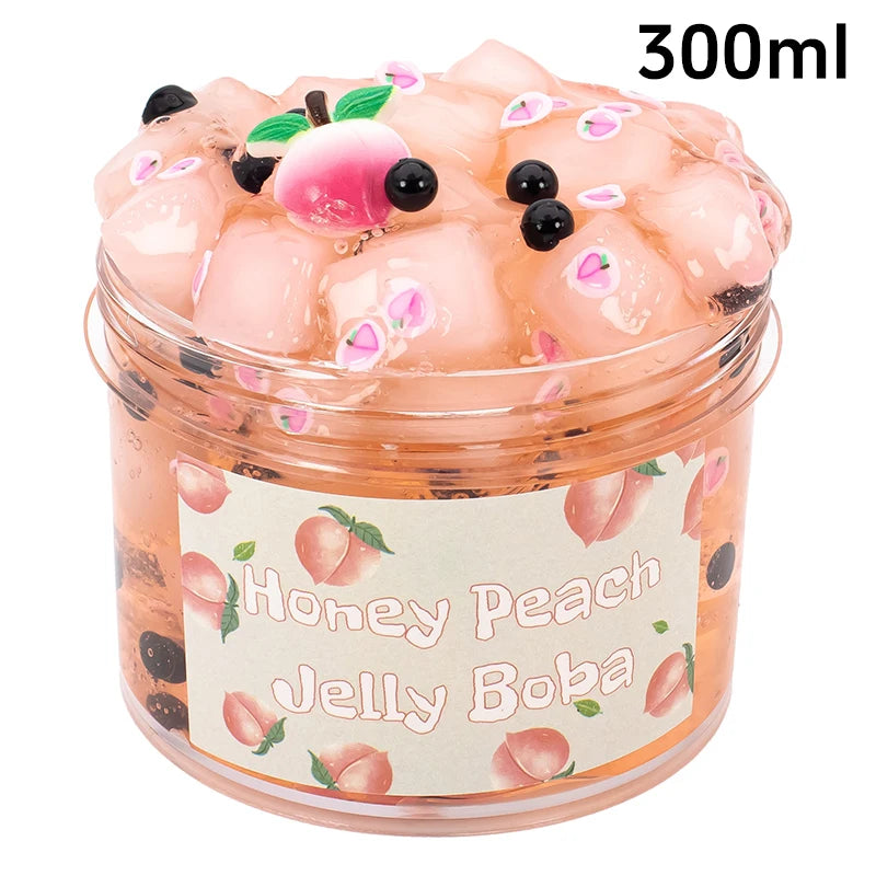 Crunchy Jelly Cube Slime – Boba Bead Stress Relief Slime