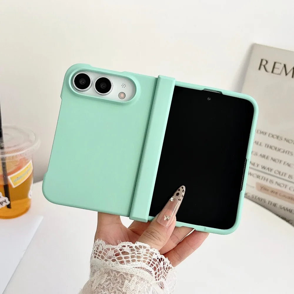 Solid Color Matte Slim Skin-Feel Case for iPhone Duo – Hinge Protect Hard PC Cover