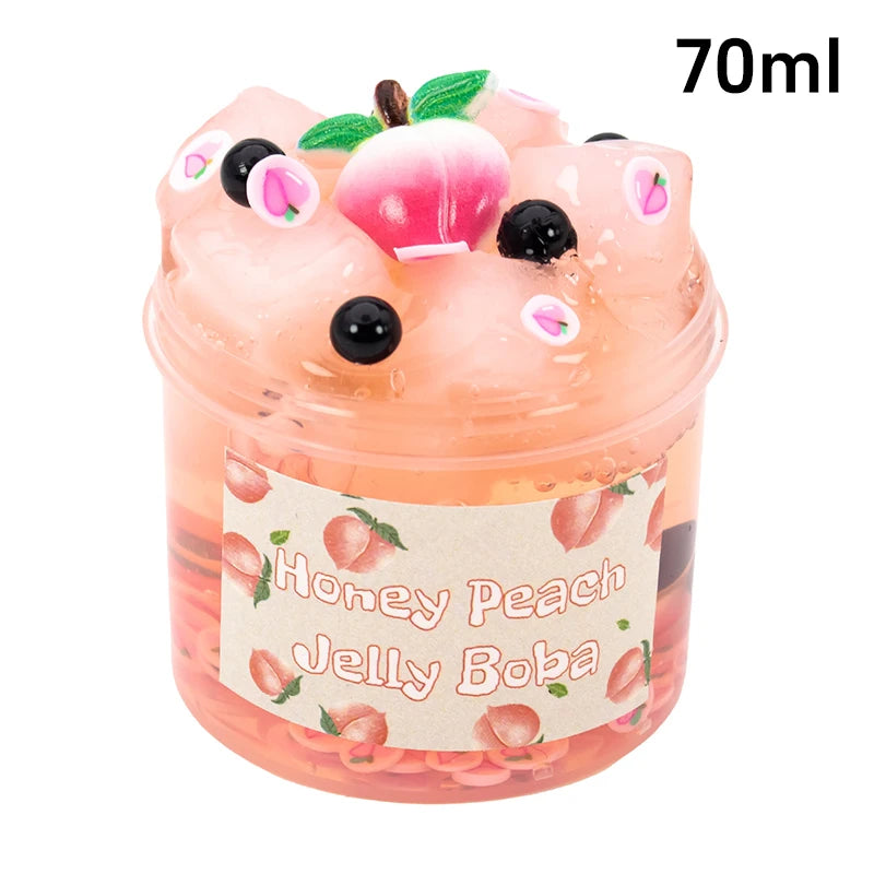 Crunchy Jelly Cube Slime – Boba Bead Stress Relief Slime
