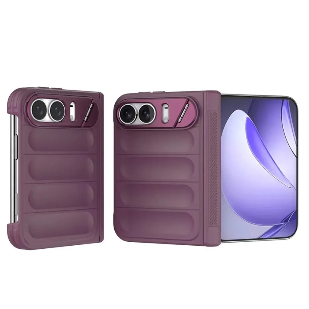 Invisible Lens Kickstand Case for iPhone Duo – Hard PC Shockproof Hinge Protection Armor