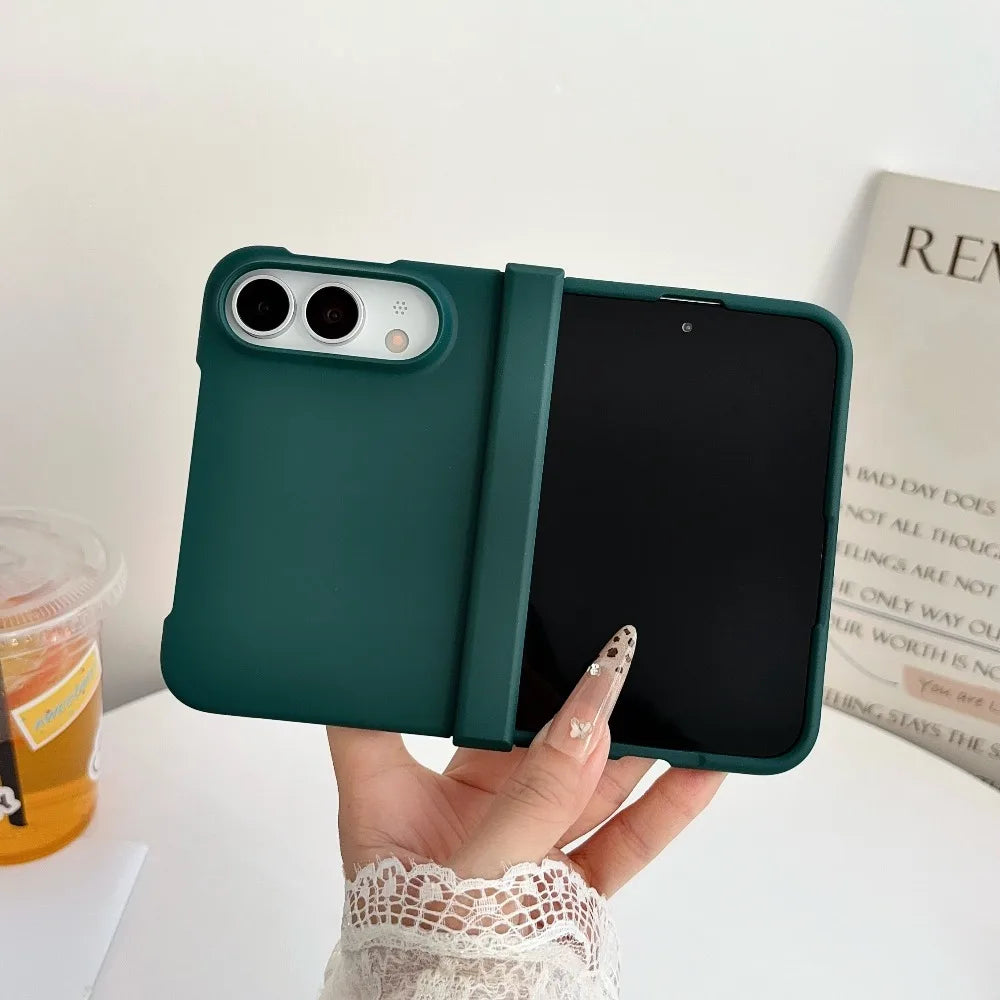 Solid Color Matte Slim Skin-Feel Case for iPhone Duo – Hinge Protect Hard PC Cover