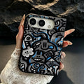 Cute Monster Doodle Phone Case for iPhone Duo – Fun Graffiti Design Cover