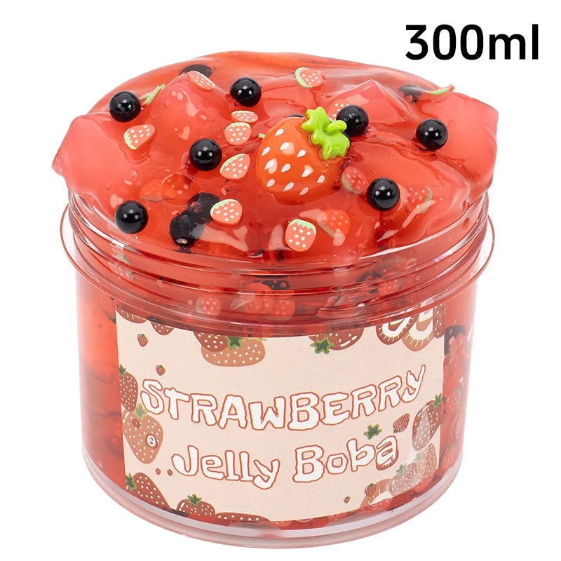 Crunchy Jelly Cube Slime – Boba Bead Stress Relief Slime