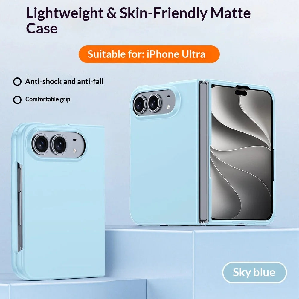 Pure Color Slim Thin Armor Case for iPhone Duo – Skin Feel Liquid PC Shockproof Cover