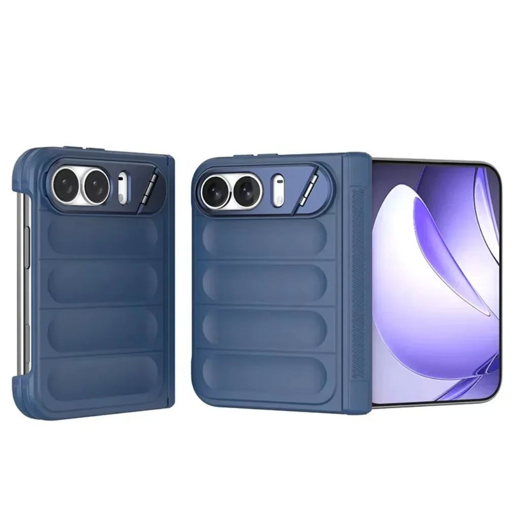 Invisible Lens Kickstand Case for iPhone Duo – Hard PC Shockproof Hinge Protection Armor
