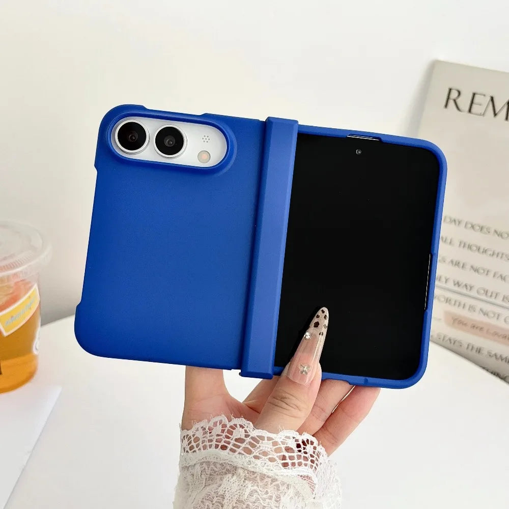 Solid Color Matte Slim Skin-Feel Case for iPhone Duo – Hinge Protect Hard PC Cover