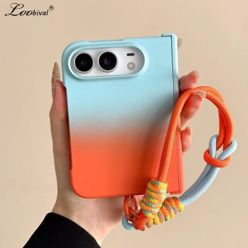 Gradient Lanyard Case for iPhone Duo