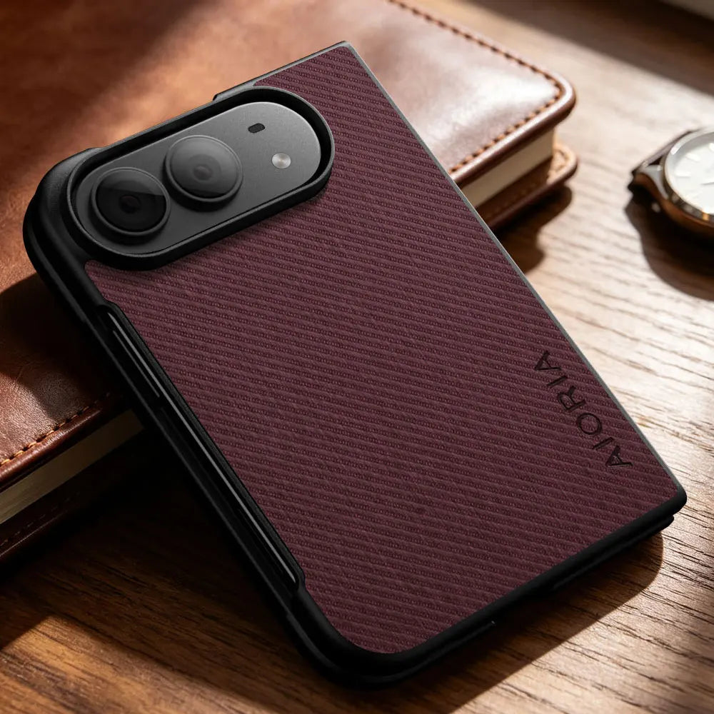 Vintage Cloth Pattern Leather Skin Case for iPhone Duo – Luxury Fabric Cover